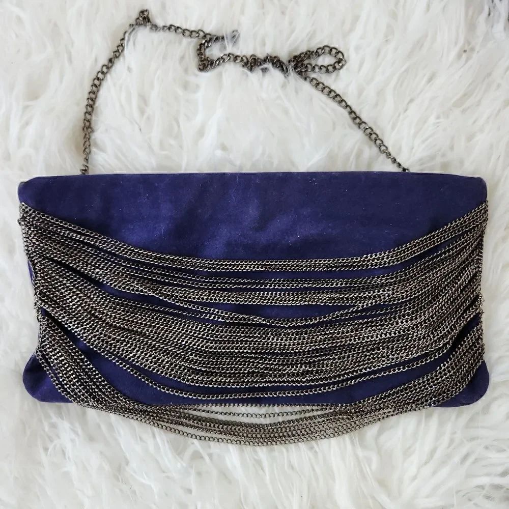 Costa Blanca suede clutch handbag NWOT